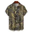 Vegas Golden Knights NHL Hawaiian Tropical Leaves Shirt