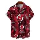 New Jersey Devils NHL Hawaiian Tropical Leaves Shirt