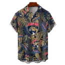 Florida Panthers NHL Hawaiian Tropical Leaves Shirt