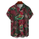 Minnesota Wild NHL Hawaiian Tropical Leaves Shirt