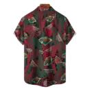 Minnesota Wild NHL Hawaiian Tropical Leaves Shirt