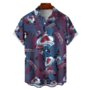 Colorado Avalanche NHL Hawaiian Tropical Leaves Shirt