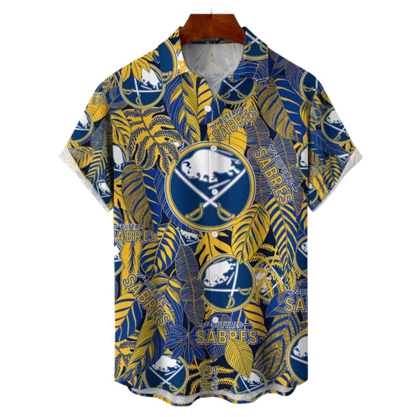 Buffalo Sabres NHL Hawaiian Tropical Leaves Shirt