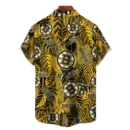 Boston Bruins NHL Hawaiian Tropical Leaves Shirt