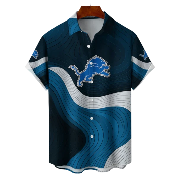 Detroit Lions NFL Eternal Ripple Hawaiian Shirt
