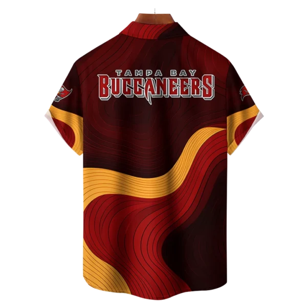 Tampa Bay Buccaneers NFL Eternal Ripple Hawaiian Shirt - Image 2