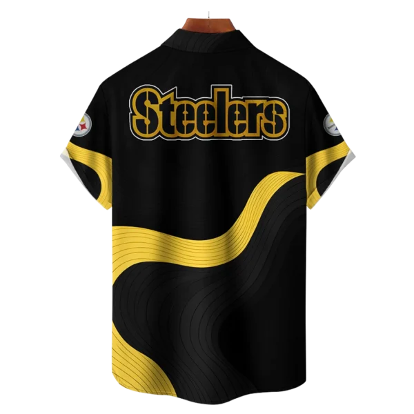 Pittsburgh Steelers NFL Eternal Ripple Hawaiian Shirt - Image 2