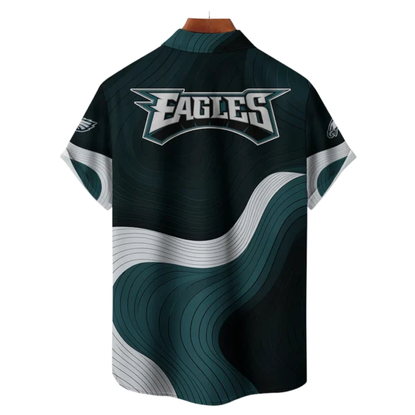 Philadelphia Eagles NFL Eternal Ripple Hawaiian Shirt - Image 2
