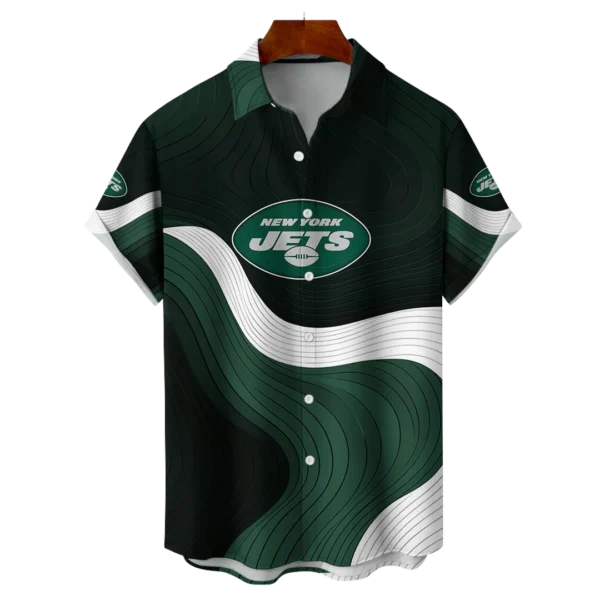 New York Jets NFL Eternal Ripple Hawaiian Shirt