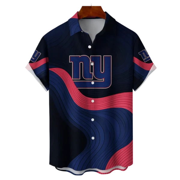 New York Giants NFL Eternal Ripple Hawaiian Shirt