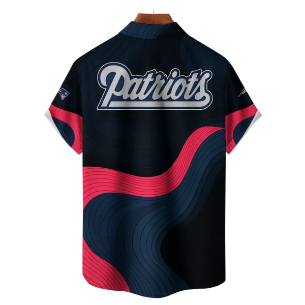 New England Patriots NFL Eternal Ripple Hawaiian Shirt - Image 2