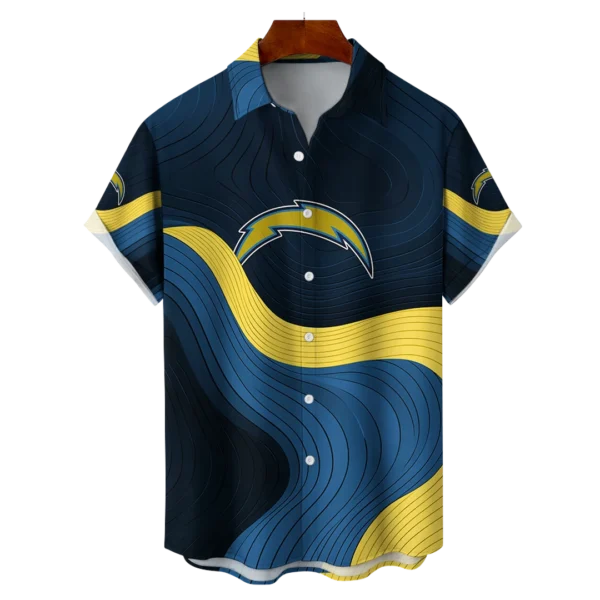 Los Angeles Chargers NFL Eternal Ripple Hawaiian Shirt