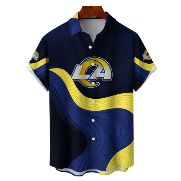 Los Angeles Rams NFL Eternal Ripple Hawaiian Shirt