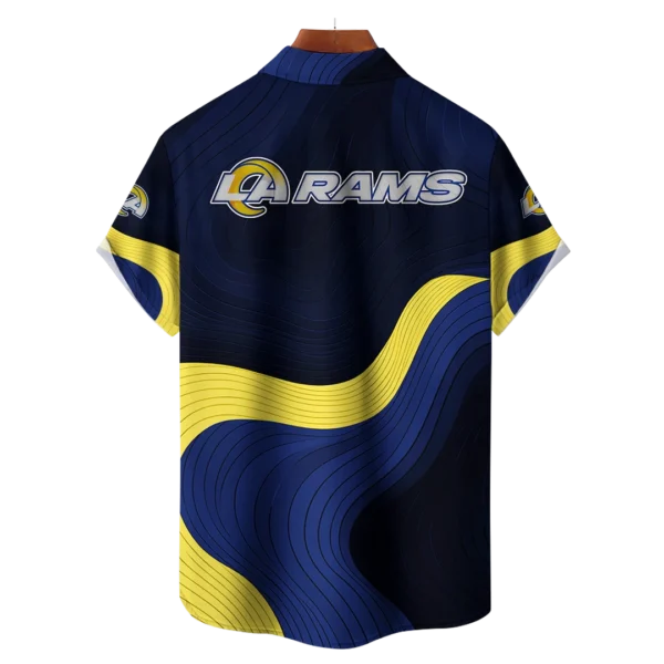 Los Angeles Rams NFL Eternal Ripple Hawaiian Shirt - Image 2