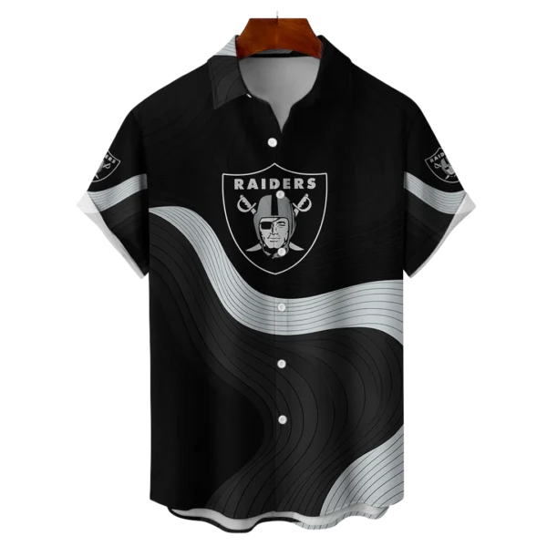 Las Vegas Raiders NFL Eternal Ripple Hawaiian Shirt