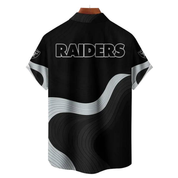 Las Vegas Raiders NFL Eternal Ripple Hawaiian Shirt - Image 2