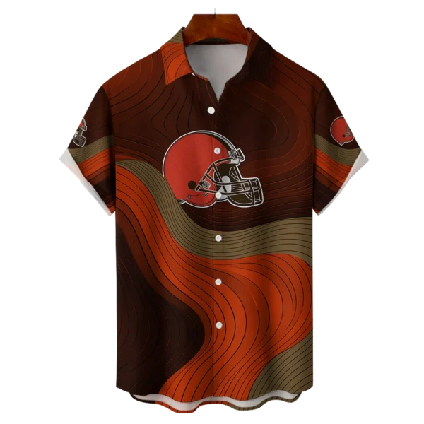 Cleveland Browns NFL Eternal Ripple Hawaiian Shirt
