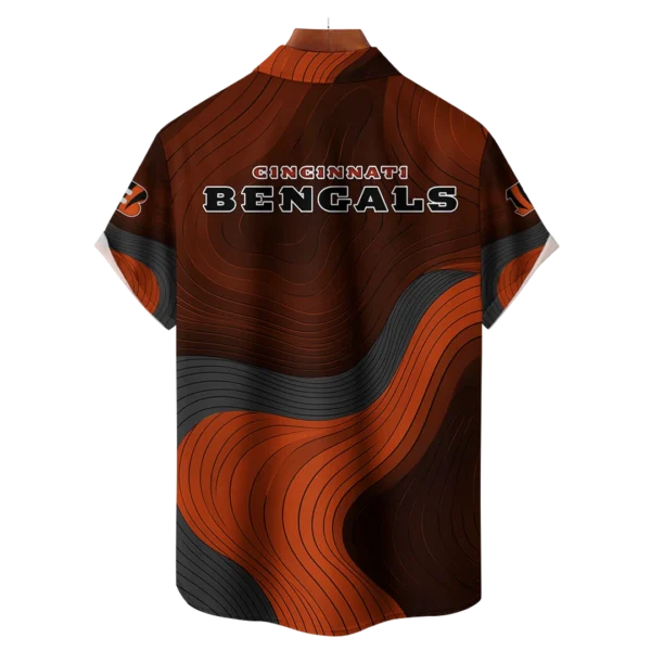Cincinnati Bengals NFL Eternal Ripple Hawaiian Shirt - Image 2