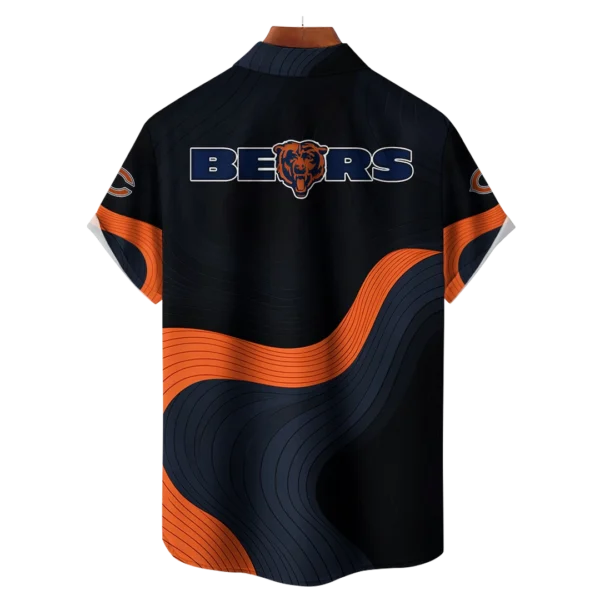 Chicago Bears NFL Eternal Ripple Hawaiian Shirt - Image 2