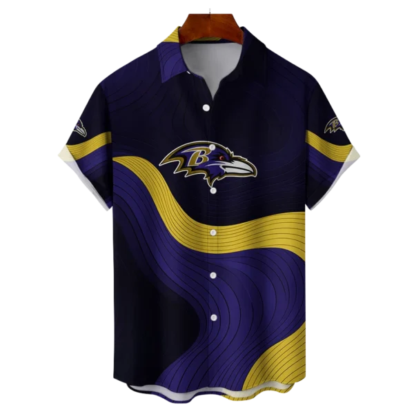 Baltimore Ravens NFL Eternal Ripple Hawaiian Shirt