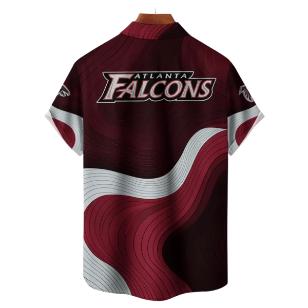 Atlanta Falcons NFL Eternal Ripple Hawaiian Shirt - Image 2