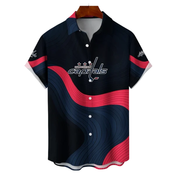 Washington Capitals Hockey Eternal Ripple Hawaiian Shirt