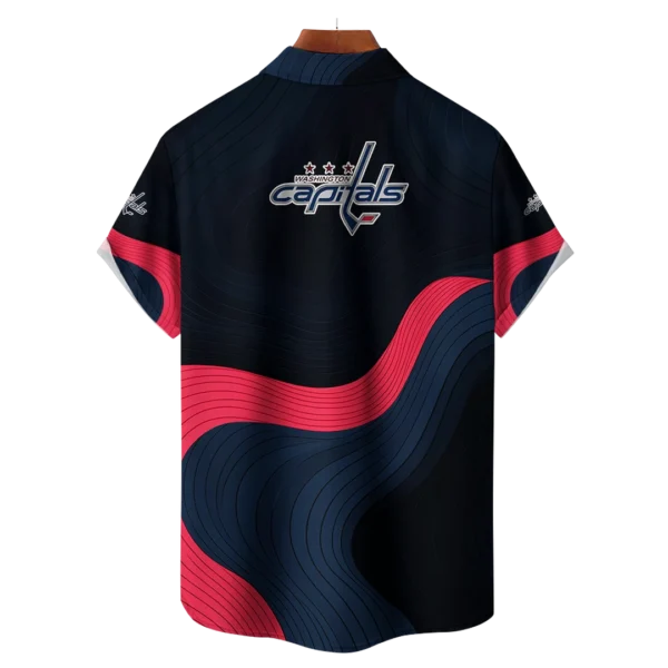 Washington Capitals Hockey Eternal Ripple Hawaiian Shirt - Image 2