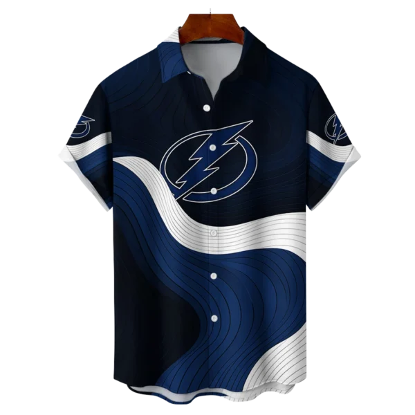 Tampa Bay Lightning Hockey Eternal Ripple Hawaiian Shirt