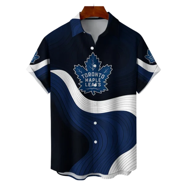 Toronto Maple Leafs Hockey Eternal Ripple Hawaiian Shirt