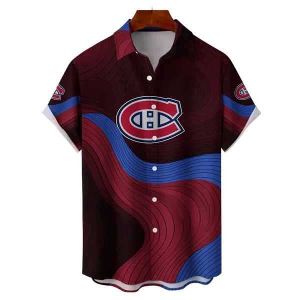 Montreal Canadiens Hockey Eternal Ripple Hawaiian Shirt