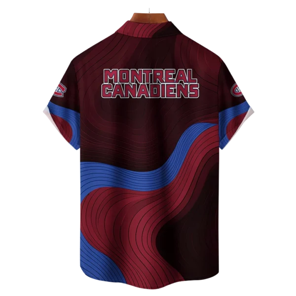 Montreal Canadiens Hockey Eternal Ripple Hawaiian Shirt - Image 2