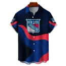 New York Rangers Hockey Eternal Ripple Hawaiian Shirt