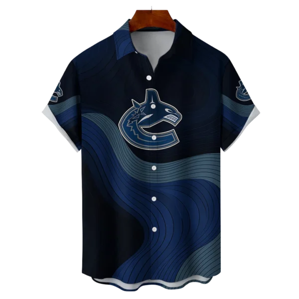 Vancouver Canucks Hockey Eternal Ripple Hawaiian Shirt