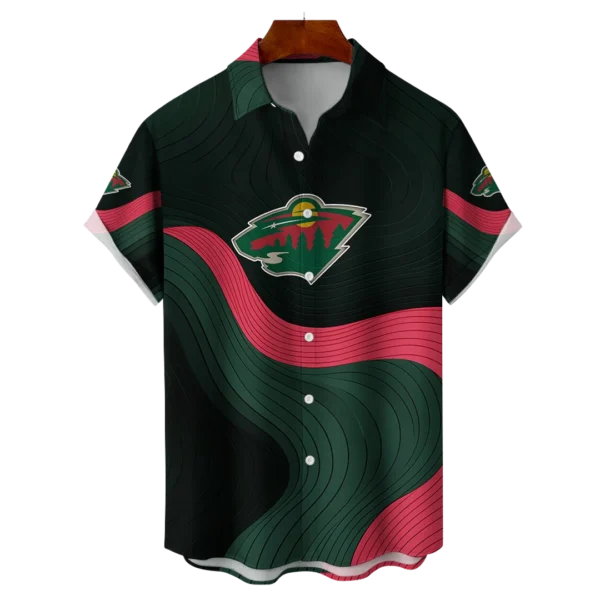 Minnesota Wild Hockey Eternal Ripple Hawaiian Shirt