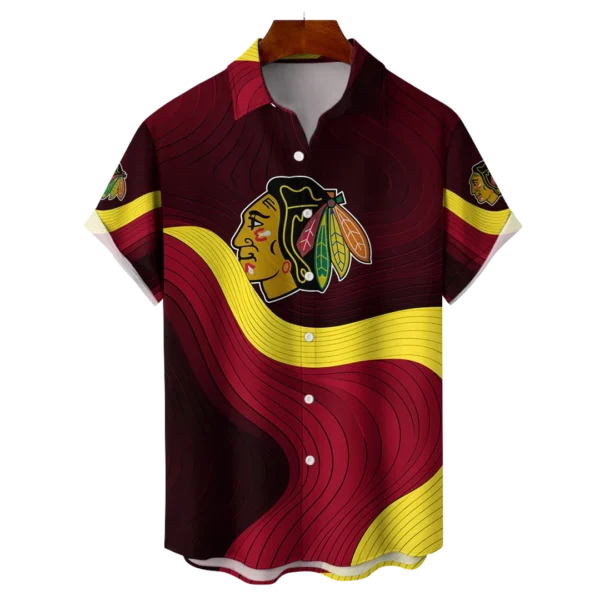 Chicago Blackhawks Hockey Eternal Ripple Hawaiian Shirt