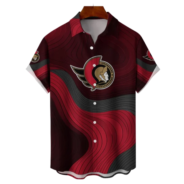 Ottawa Senators Hockey Eternal Ripple Hawaiian Shirt