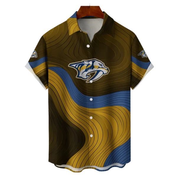 Nashville Predators Hockey Eternal Ripple Hawaiian Shirt