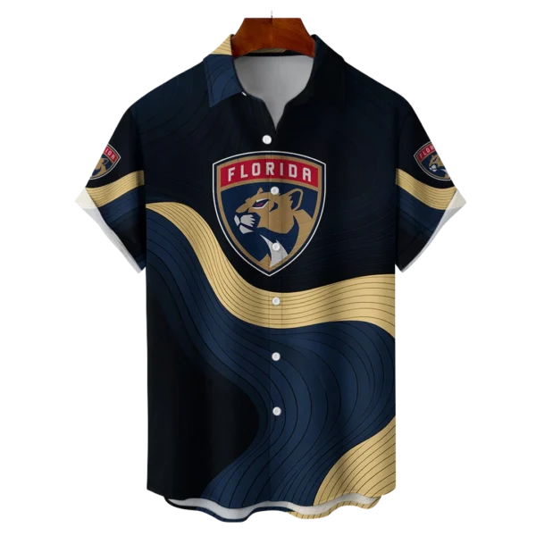 Florida Panthers Hockey Eternal Ripple Hawaiian Shirt