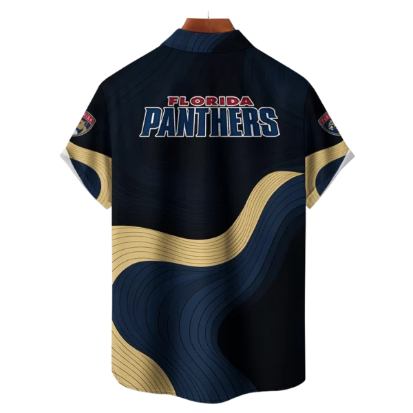 Florida Panthers Hockey Eternal Ripple Hawaiian Shirt - Image 2