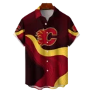 Calgary Flames Hockey Eternal Ripple Hawaiian Shirt