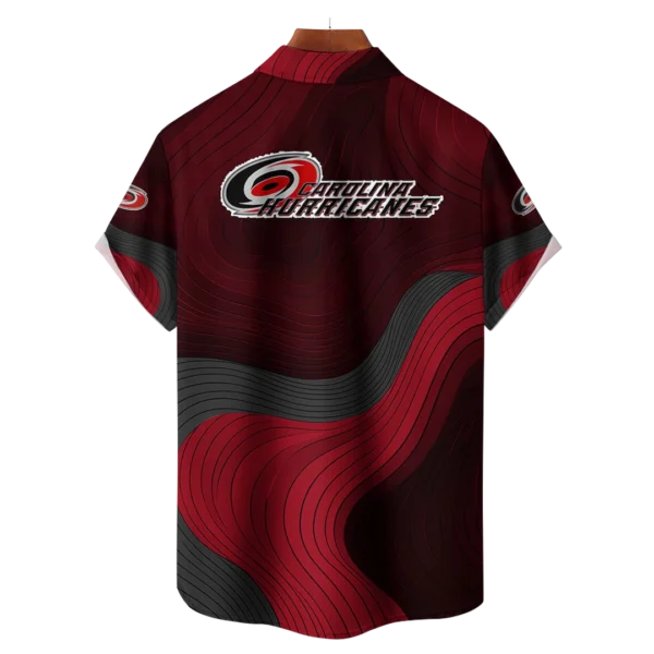 Carolina Hurricanes Hockey Eternal Ripple Hawaiian Shirt - Image 2