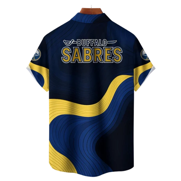Buffalo Sabres Hockey Eternal Ripple Hawaiian Shirt - Image 2