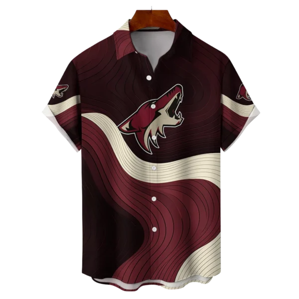 Arizona Coyotes Hockey Eternal Ripple Hawaiian Shirt