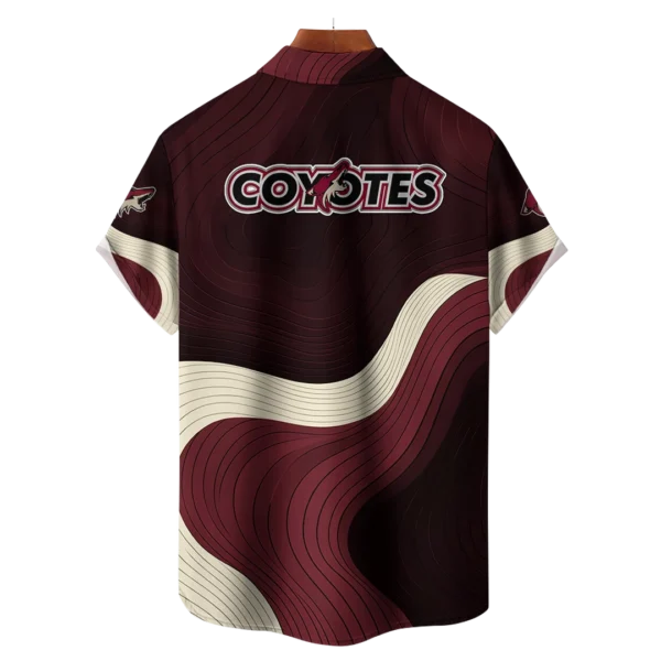 Arizona Coyotes Hockey Eternal Ripple Hawaiian Shirt - Image 2