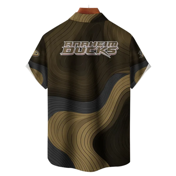 Anaheim Ducks Hockey Eternal Ripple Hawaiian Shirt - Image 2