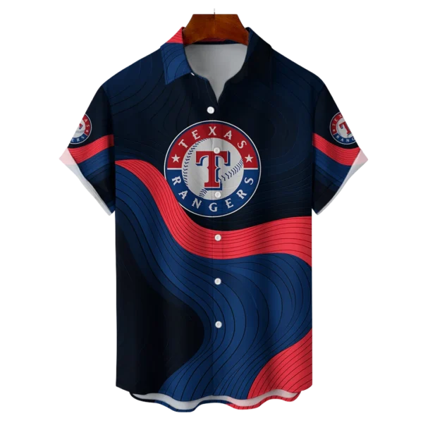 Texas Rangers MLB Eternal Ripple Hawaiian Shirt