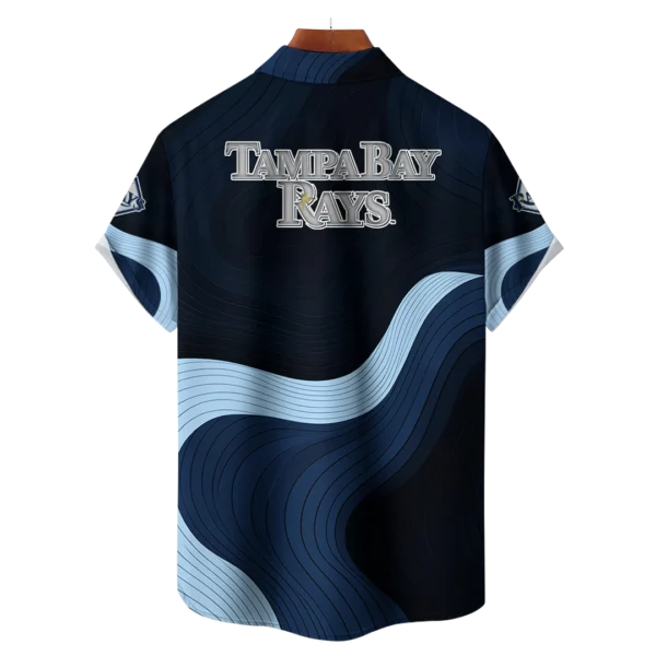 Tampa Bay Rays MLB Eternal Ripple Hawaiian Shirt - Image 2
