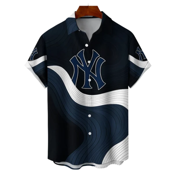 New York Yankees MLB Eternal Ripple Hawaiian Shirt