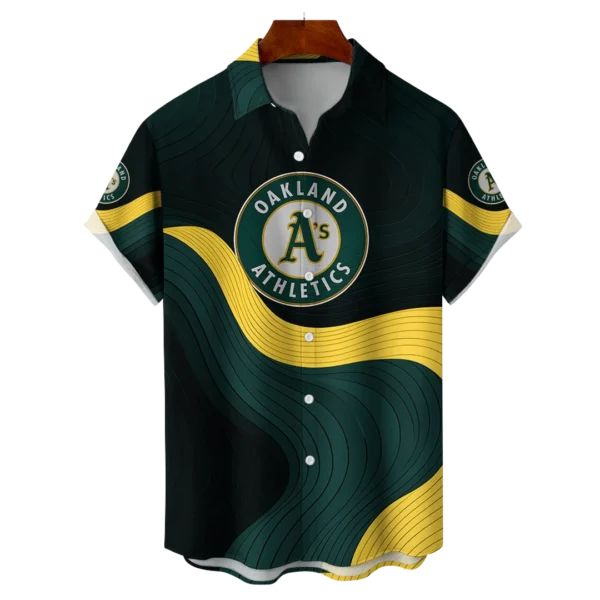 Oakland Athletics MLB Eternal Ripple Hawaiian Shirt