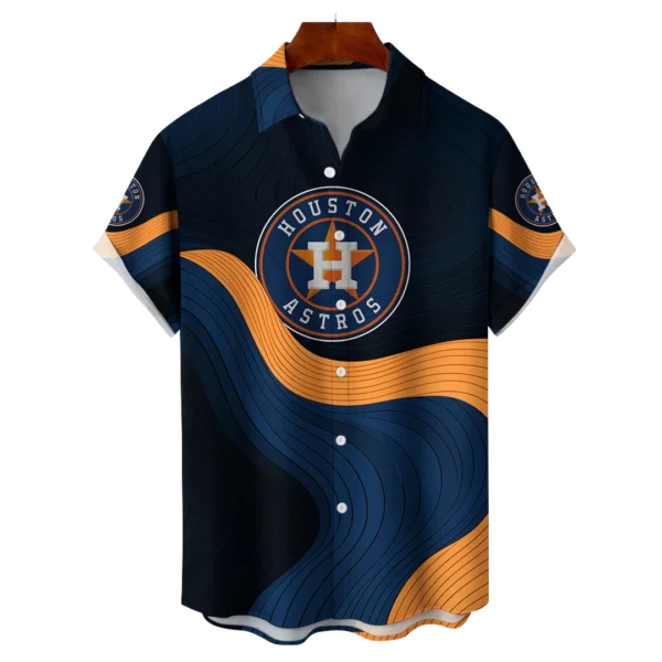 Houston Astros MLB Eternal Ripple Hawaiian Shirt